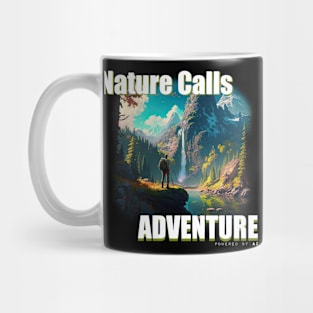 Explore and Discover new places| Nature-inspired Touch T-Shirt| Nature Calls Adventure Mug